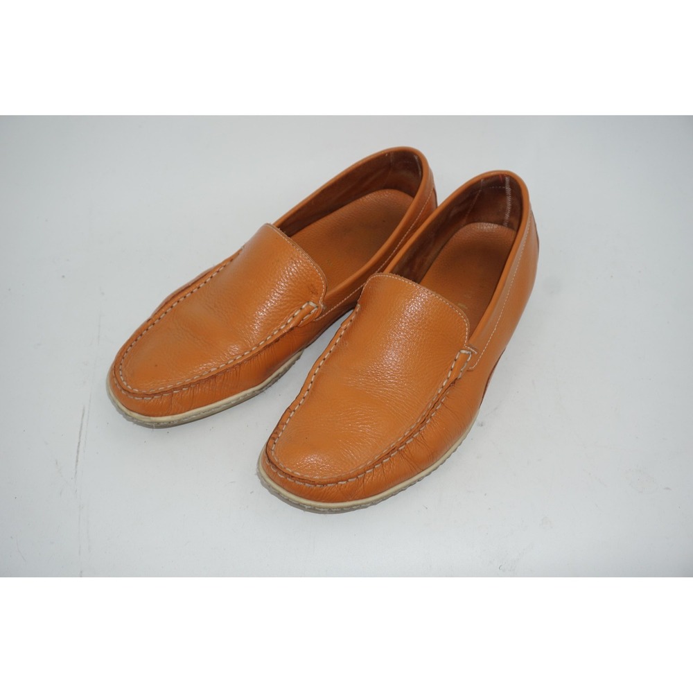 Martin Dingman Leather Loafer Shoes Tan Slip On Moc Toe Men's Size 10